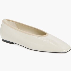 Toteme Cream Textured Women's Flats